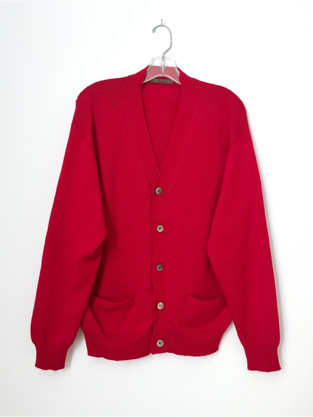 Y’s for men - Men's Red Cardigan - M